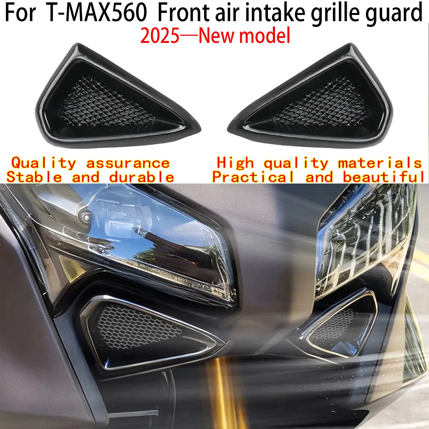

For Yamaha T Max560 Front air intake grille protective cover 2025-New model YAMAHA T-MAX 560 Motorcycle head air intake cover