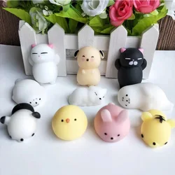 30 шт. Mochi Squishy Kawaii Animal Stress Relief Squeeze Toy Party Favor для детей Regalos Para Cumpleaños Infantil Invitados