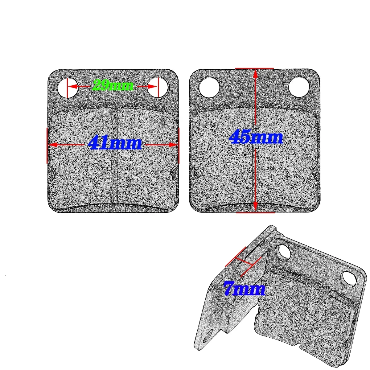 Motorcycle Front or Rear Brake Pads for Kawasaki KLX125 D Tracker KLX 125 10-16 KLX150 KLX 150 14-16 KLX230 KLX230R 2019-2021