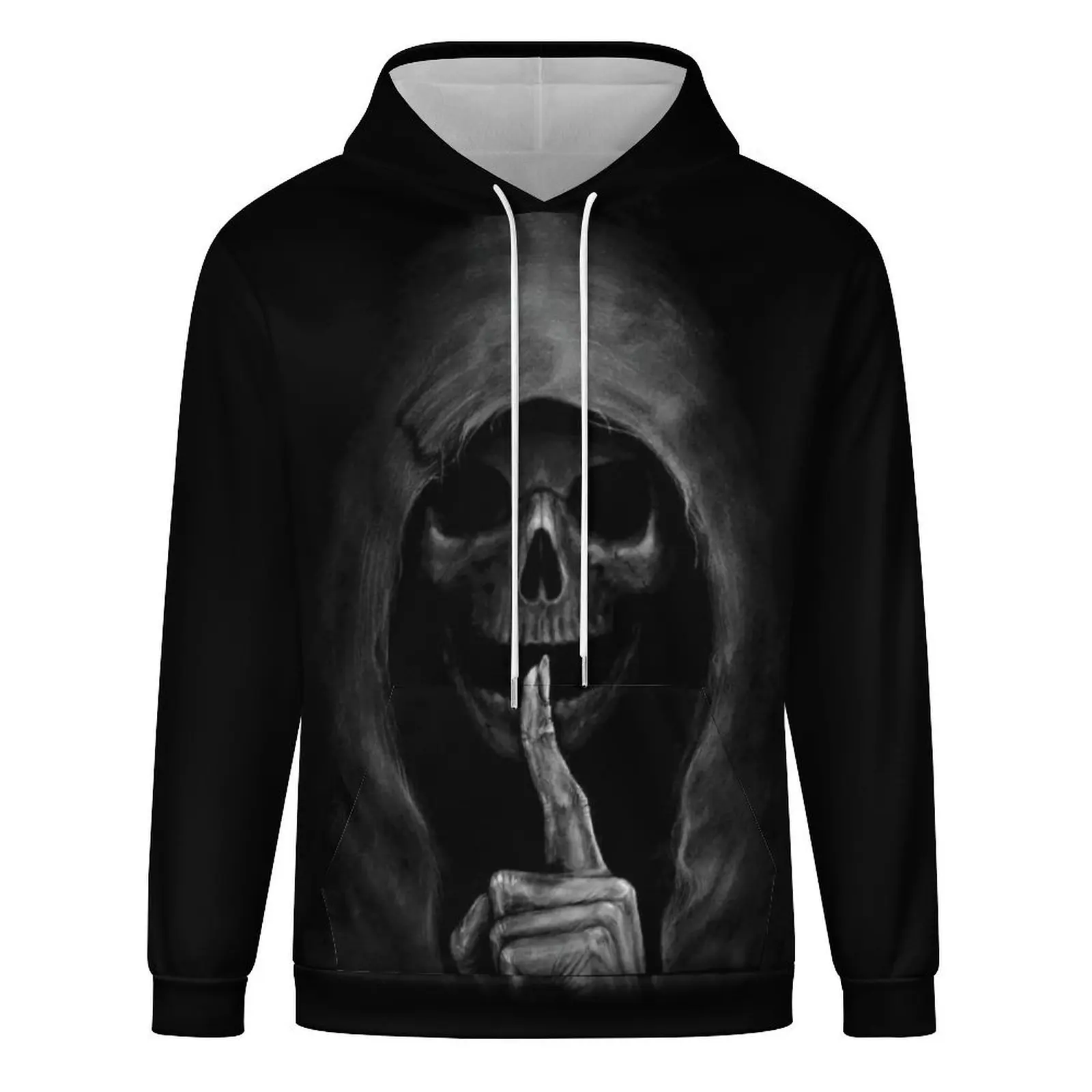 3D Skull Print Hoodies For Men Fashion Autumn New in Sweatshirts Hip Hop Trend Harajuku Vintage Clothes High Quality Loose Top