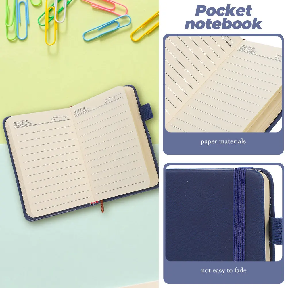 

3Pcs Size Notebook Lightweight Small Notepad for Notes Memos Diaries Business Meeting Compact Journal