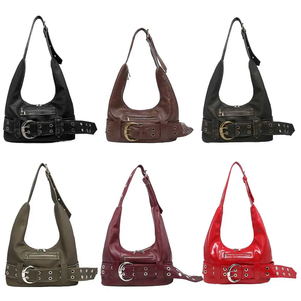 

Retro Vintage Shoulder Bag Spacious Casual Tote PU Handbag with Comfortable Strap for Fashion and Function