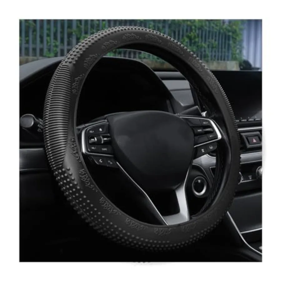 

Steering Wheel Cover Car Silicone Steering Wheel Protector Anti-Slip Soft Odorless Wheel Covers Universal 14-15 Inch Steering W