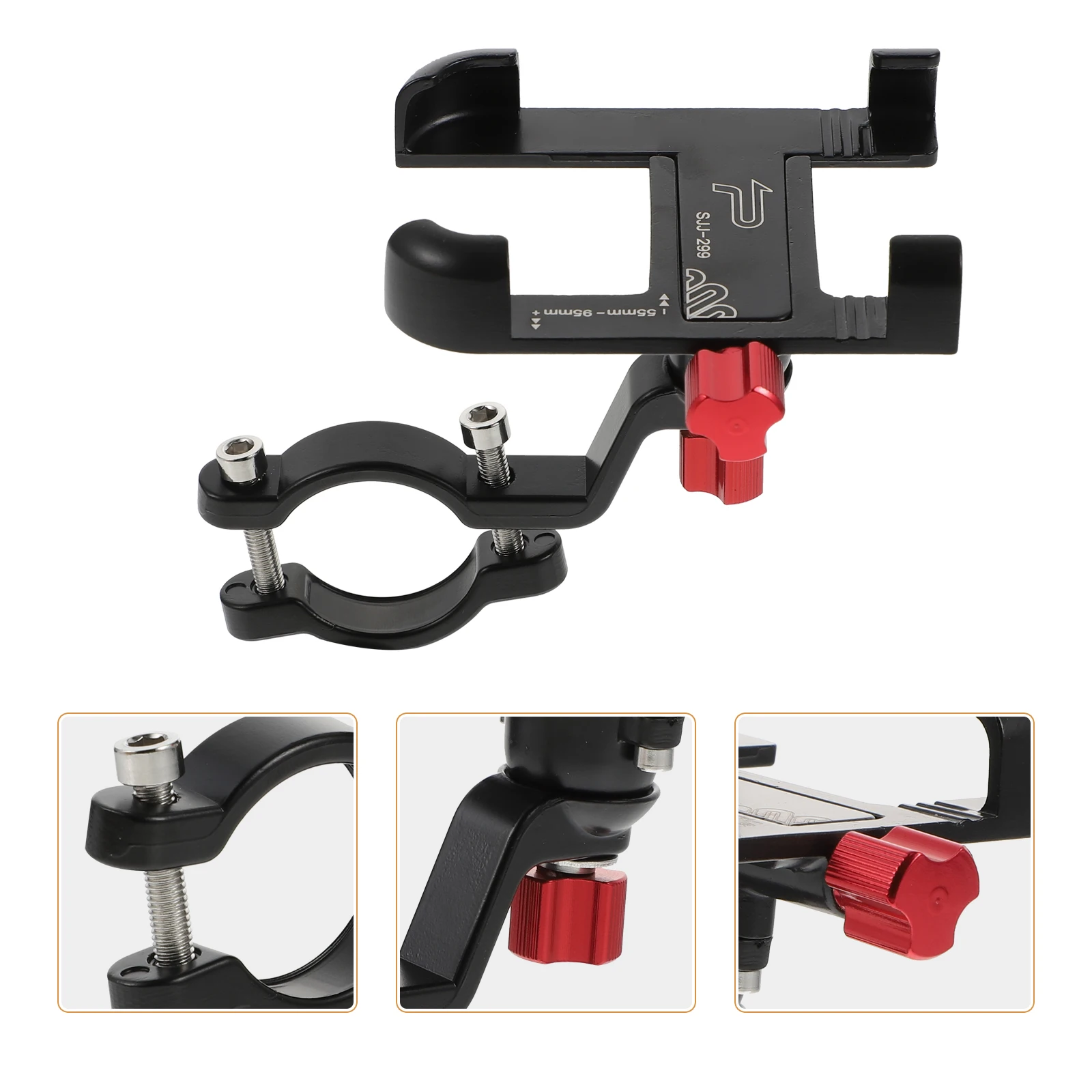 

Aluminum Alloy Bike Phone Holder Universal Mount Metal Bracket for Motorcycle Electric Car Easy Installation Detachable