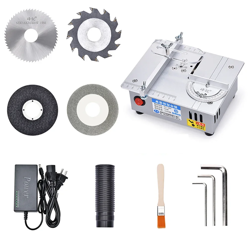 

S3 Desktop Mini Electric Table Saw Home DIY Acrylic PCB Cutting Machine Adjustable Model Making Liftable Bench Saw 5000RPM