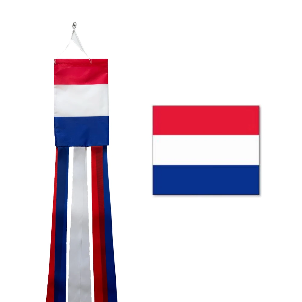 Netherlands National Flag Outdoor Windsock, Holland National Day Party Celebration Garden Wind spinner,Home Celebration