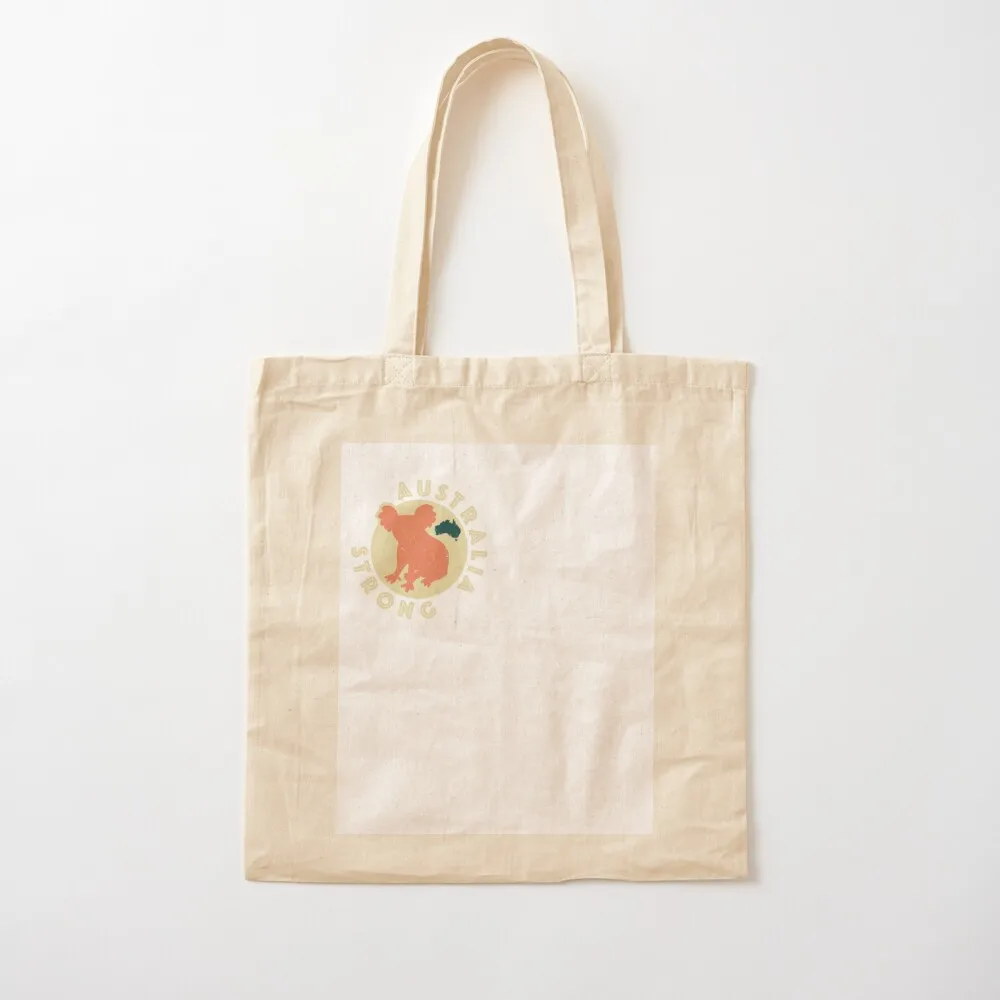 

australia strong koala retro graphic pullover hoodie 111 Tote Bag university shopper bag canvas tote bags