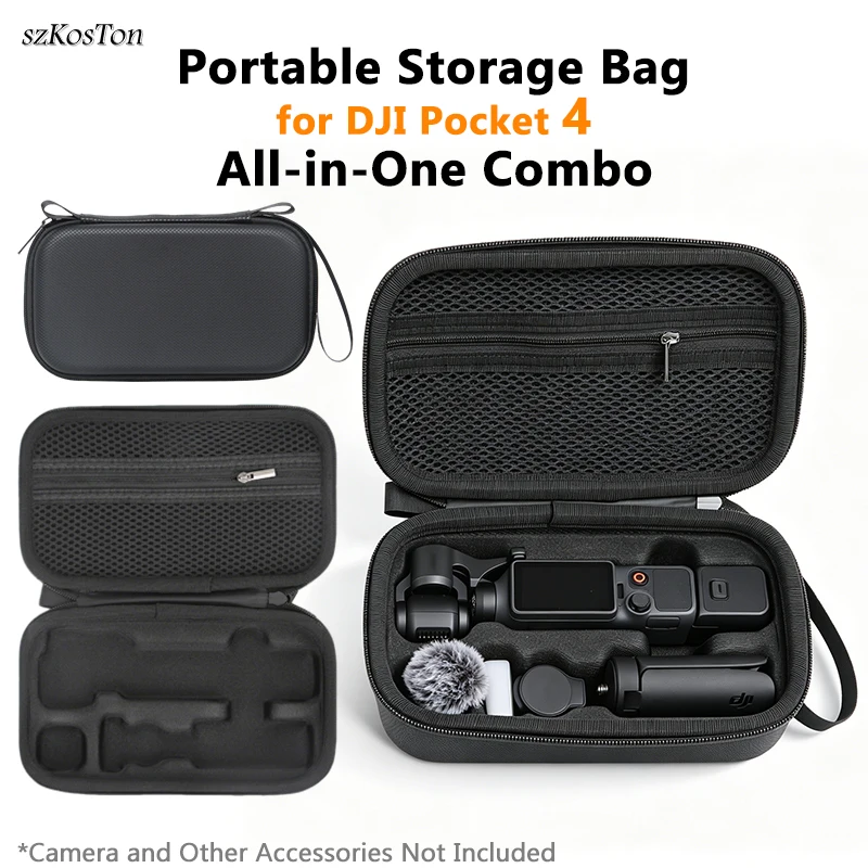Carrying Case for Dji Pocket 4 All-in-One Combo Hard Shell S