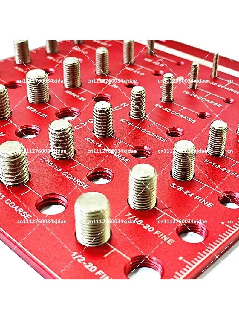 28 Thread Bolt Gauge Nut Thread Checker Metric Inch Screw Measuring Tool