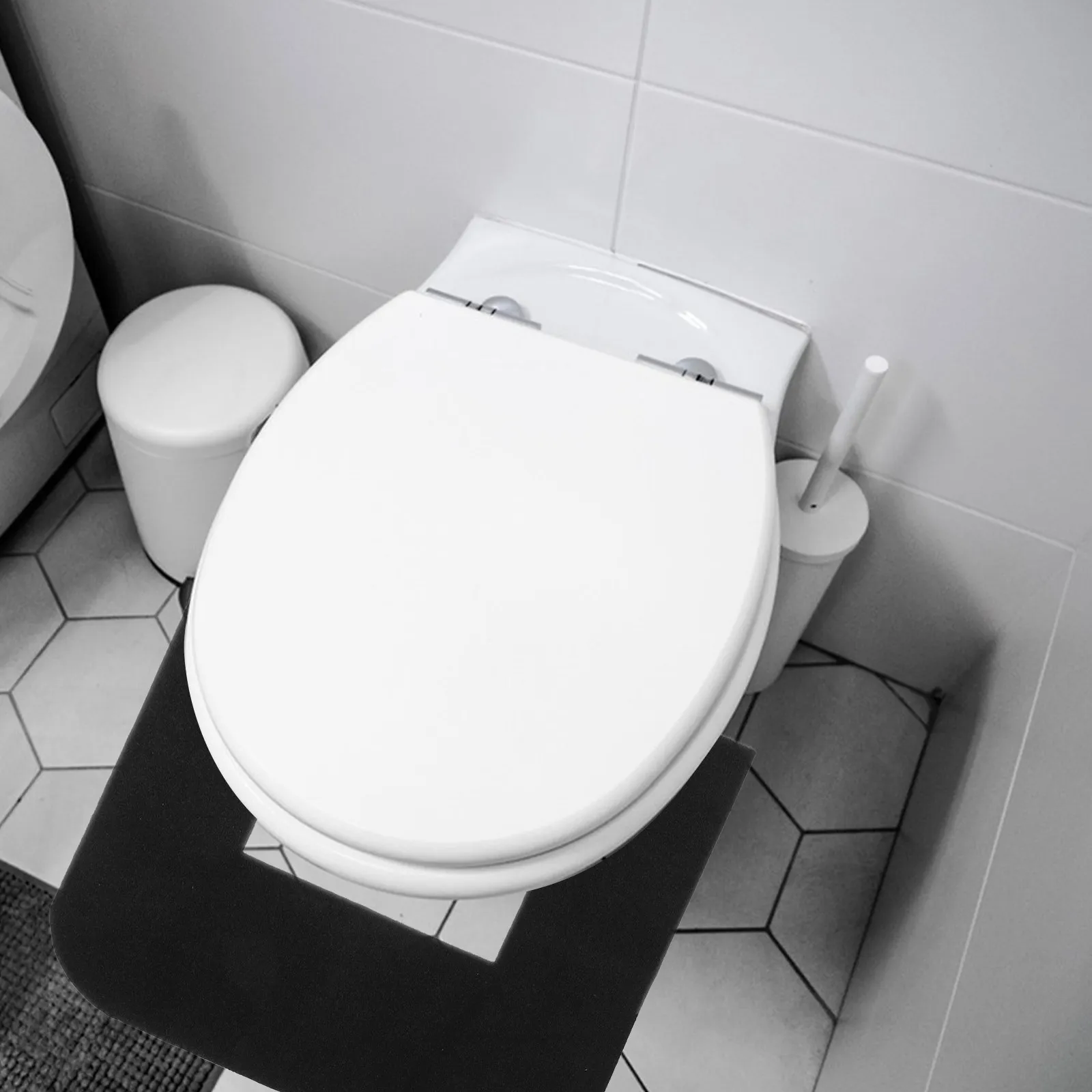 

U Shaped Toilet Mat Comfortable Heavy Duty for Around Toilet Floor Protector Bathroom Rug U Shaped Decor Urinal Floor Rug