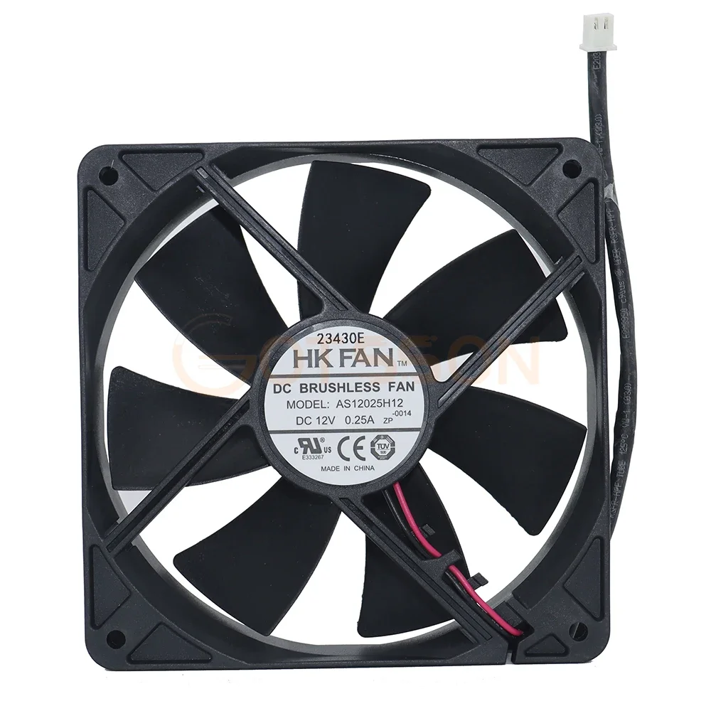 

New original AS12025H12 12025 12CM fan DC12V 0.25a cooling fan Power box fan