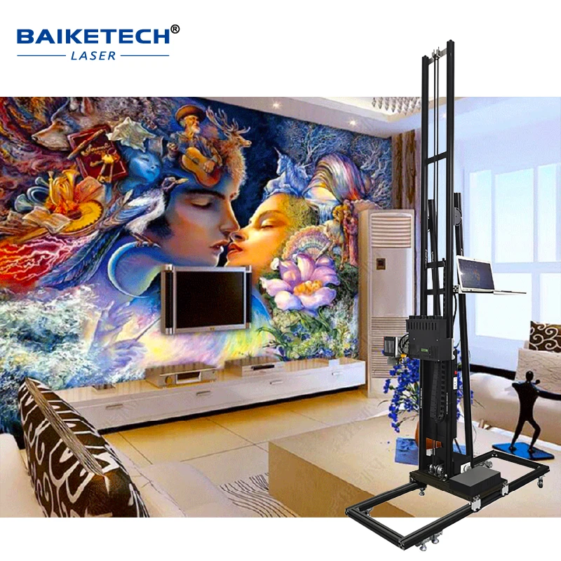 

BAIKETECH Commercial Grade 3D Mural Printing Machine DX10*3 6x Faster Output W/ Dual Extruders - Free Design Software Included