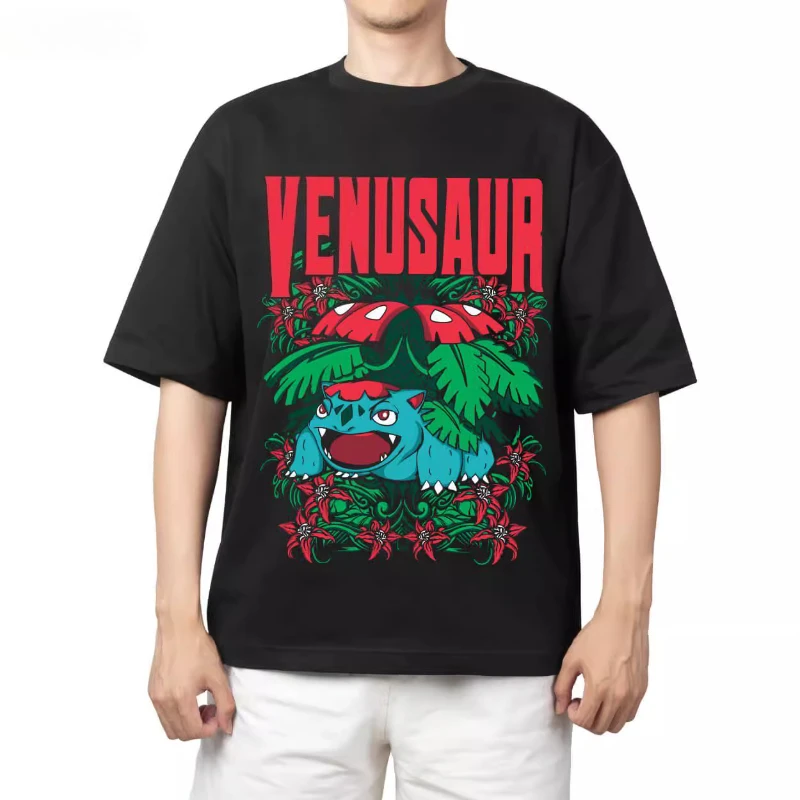 BaoKemeng العصرية الرسوم المتحركة الطرفية تي شيرت مطبوع 2025 صيف جديد الرجال والنساء فضفاض عادية العصرية قصيرة الأكمام #2