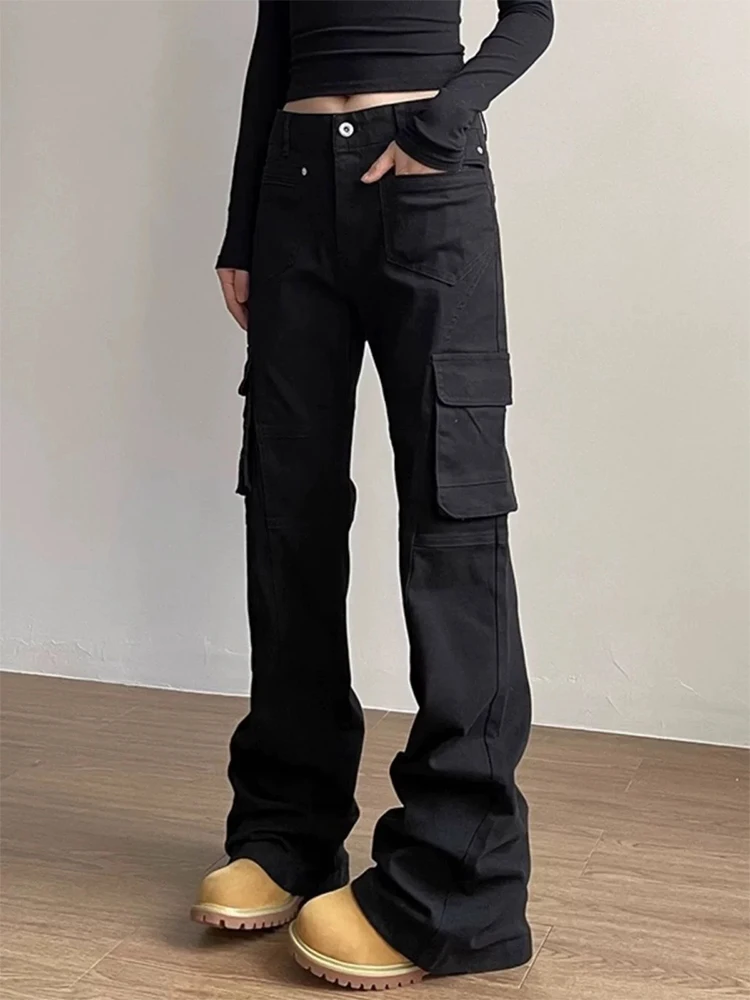 

Bla Straight Leg Men's Workwear Pants Summer Loose Slimming American High Street Casual Jeans Youth Spring Faion Trend