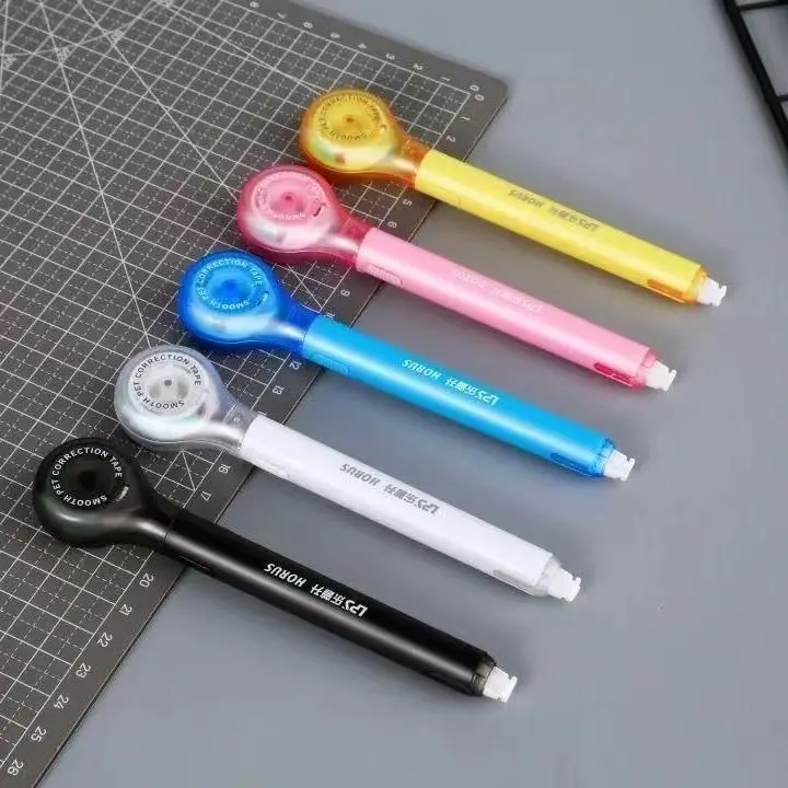 5pcs Correction Tape Pen Style Correction Pens Easy to Use Applicator for Instant Correction School Office Supplies