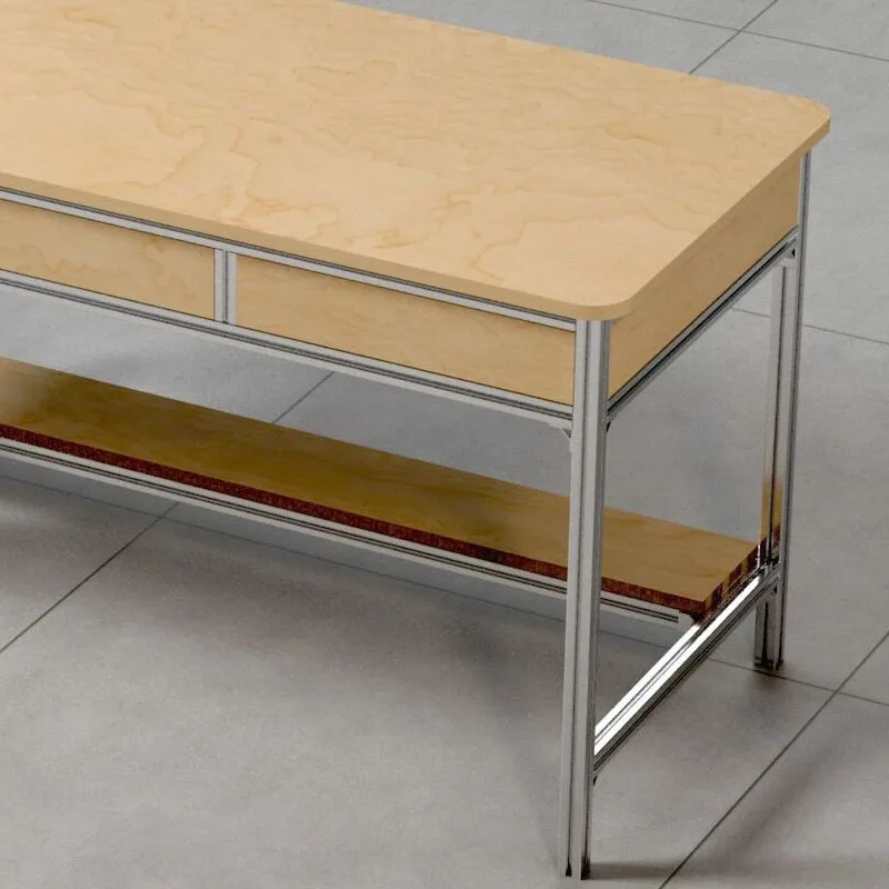 Minimalist Office Desk for Ocean Board Aluminum Frame Computer Luxury Trendy Study Desk Writing Desk