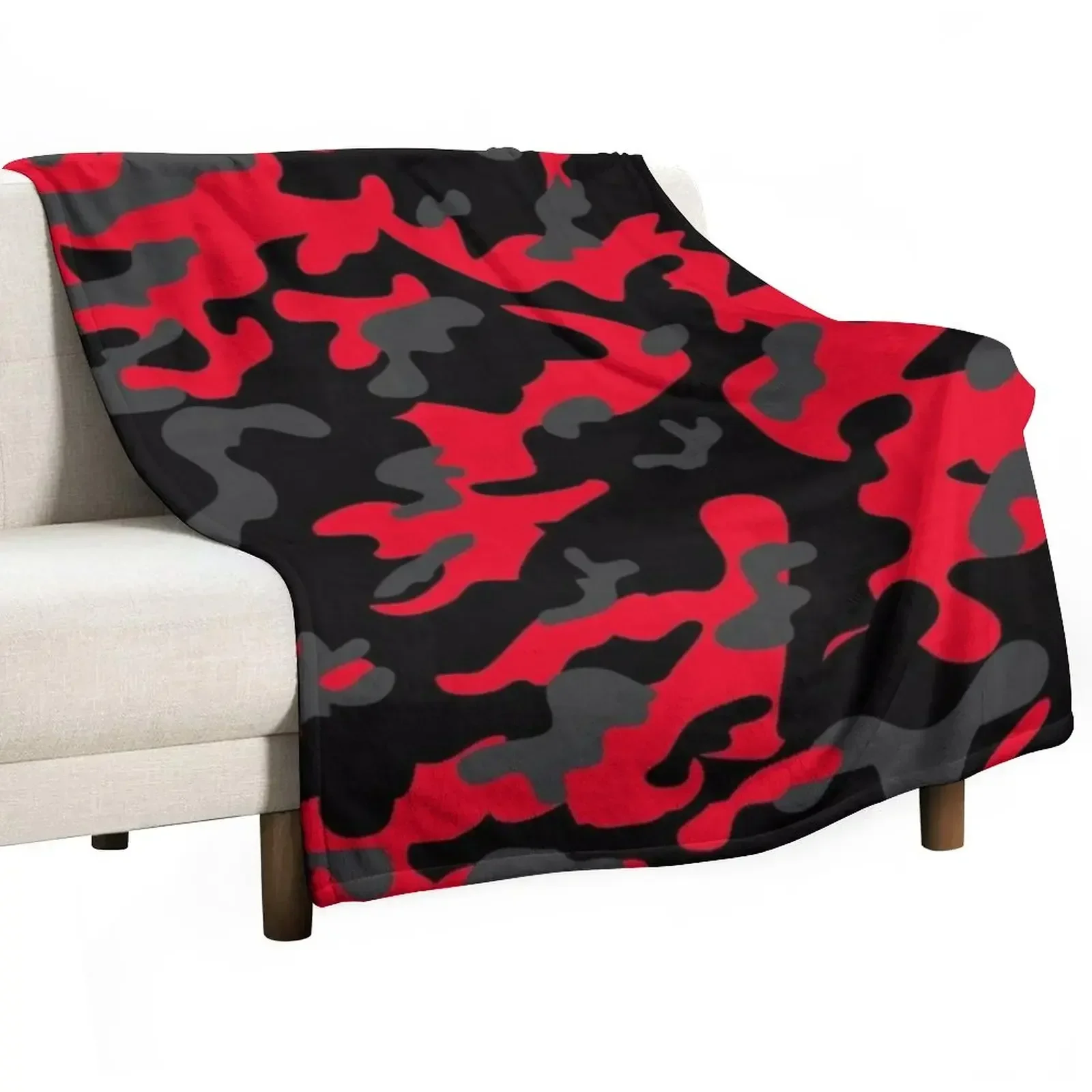 red camo Throw Blanket Stuffeds cosplay anime Hairys Luxury Designer Blankets