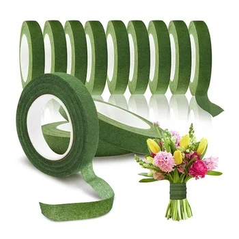 Green Floral Tape Ribbon 1