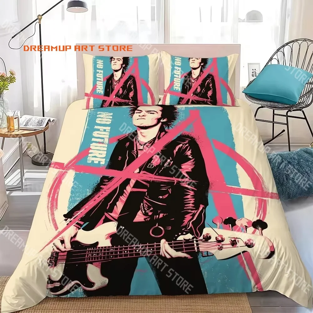 2026 3D Print Sex Pistols Music Band Bedding Set Single Twin Full Queen King Size Bed Set Adult Kid Bedroom Duvetcover Set