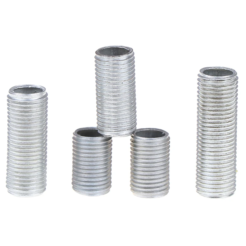 M10 5pcs Hollow Threaded Tube Screw Lamp Cap Fixing Outer Diameter 10mm Thread Distance: 1mm