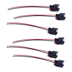 6pcs Fuel Injector Connector Wiring Harness Plug fit for Jeep Wrangler JK TJ Dodge Dakota Ram 1500 2500 Chrysler 300 5183448AA