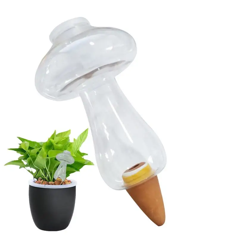 

Plant Watering Globes Weather Resistant Self Watering System unique mushroom design Garden Decorations For Indoor Outdoor Plant