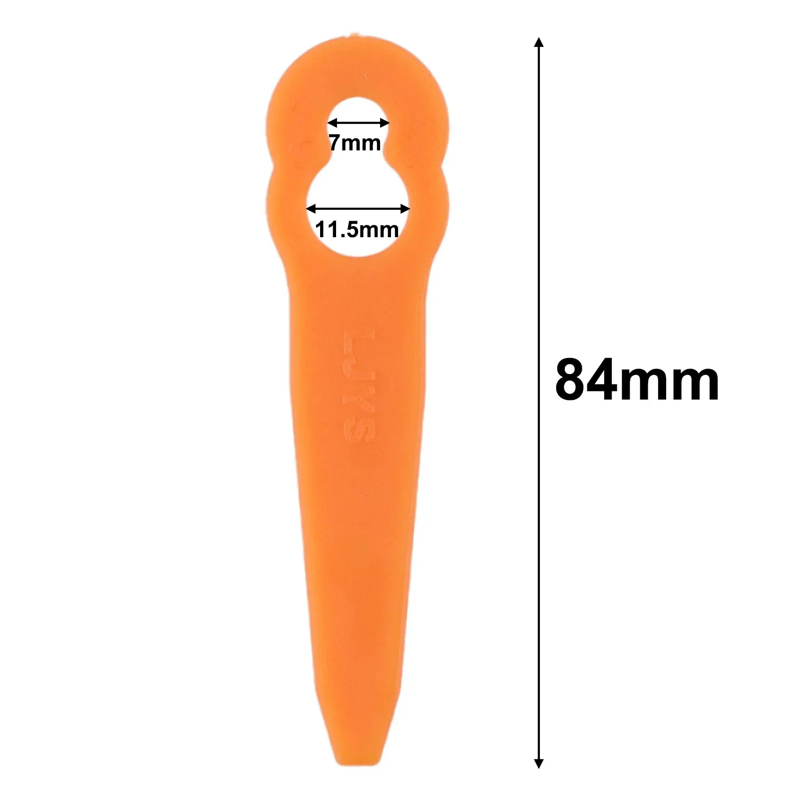 40pcs Plastic Lawn Mower Blades Orange Plastic 40pcs 84mm Height Grass Trimmer Gardening Accessories Brand New