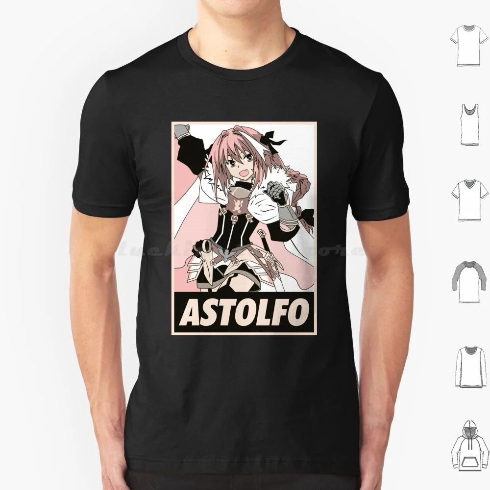 Camiseta de sable de Gran Orden falsa para hombres, mujeres y niños, 6xl, destino Astolfo, Anime, Manga, destino, gran orden, trampa, vídeo de sable Waifu