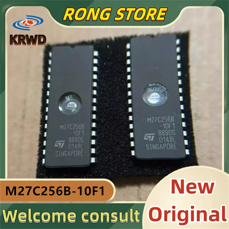 

3PCS M27C256B-10F1 New original M27C256B-10 M27C256B DIP28