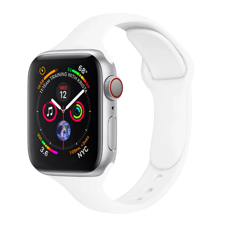 

Partysu Silicone Strap for Apple Watch 10 9 8 7 SE Band Replaceable Bracelet for iWatch 44mm 42mm 41mm 40mm Watchband for Girls