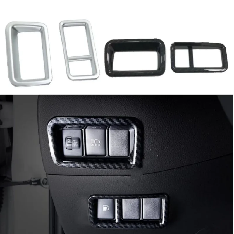 

For Toyota C-HR CHR 2017 2018 2019 2020 2021 Car Stick Cover ABS Plastic Front Head Headlight Light Switch Inner Trim Frame Lamp