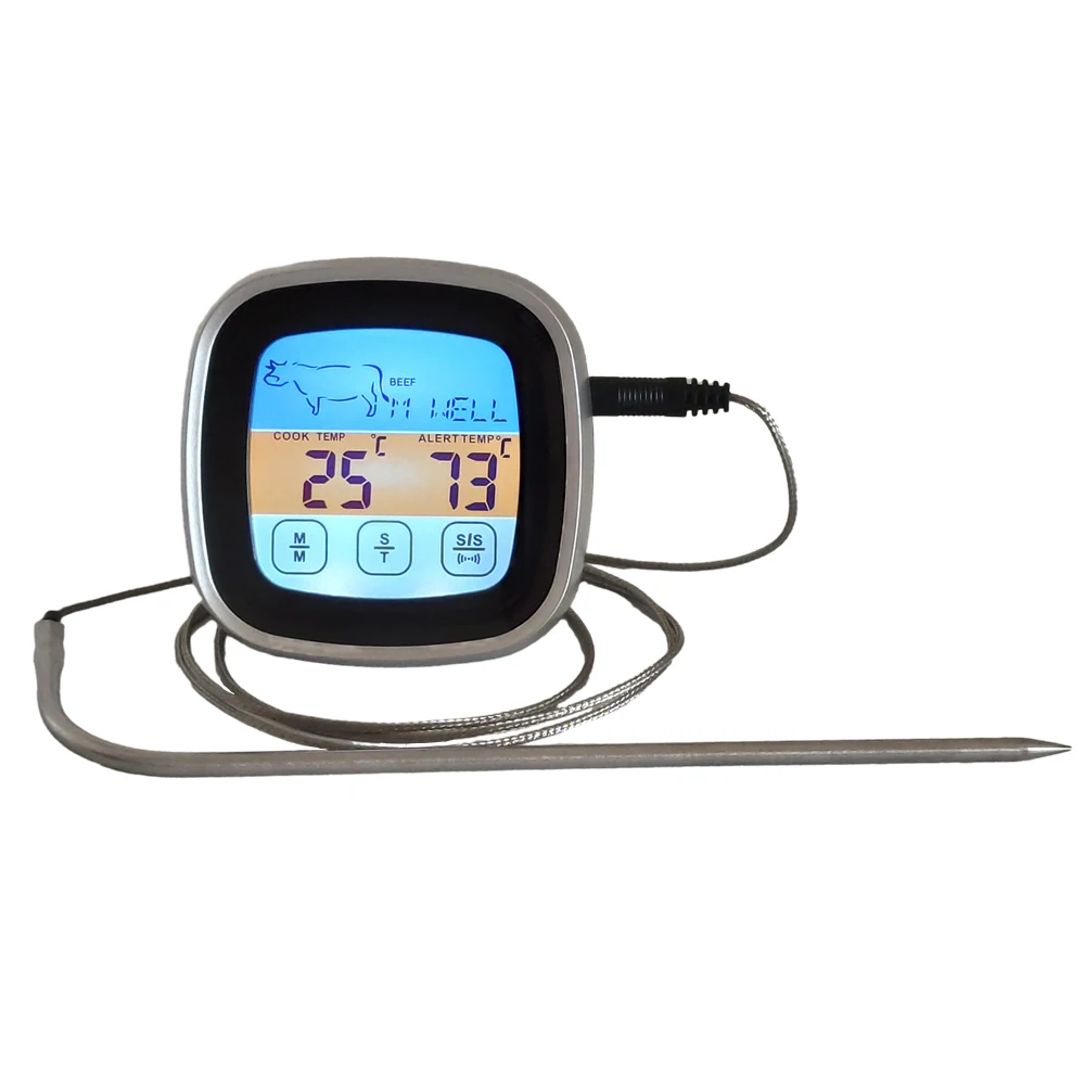 Digital Kitchen Thermometer Oven Temperature Heat Meter Kitchen Stainless Meat Termometrs Sensor Probe for Cookware BBQ Grill