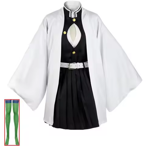 2024 New Anime Costume Kanroji Mitsuri Cosplay Halloween Woman Adult Clothes Kids Wig Uniform Costumes for Women
