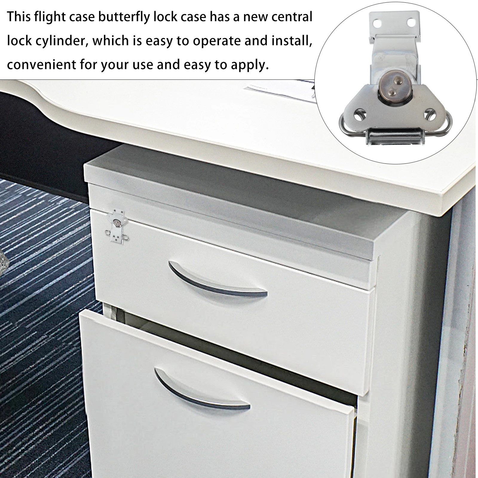 

Twist Latch Lock Zinc Alloy Case Box Easy Installation Small Doors Cabinets Tool Boxes High Quality Practical Daily Life
