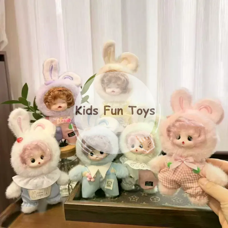 Lightweight Kawaii Plush Bunny Keychain Lovely Loli Princess Vinyl Doll Pendant Bag Decor for Outdoor Activities