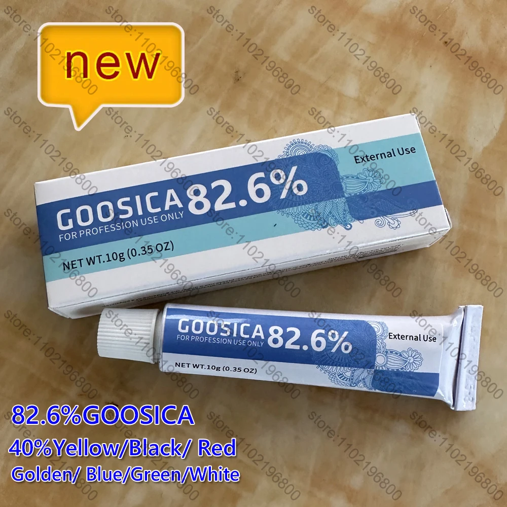 Goosica 40 39 10 Peças Cor Múltipla Escolha Creme de Tatuagem Antes Permanente Maquiagem Corpo Sobrancelha Lábios Forros Tatuagem 10g 82.6