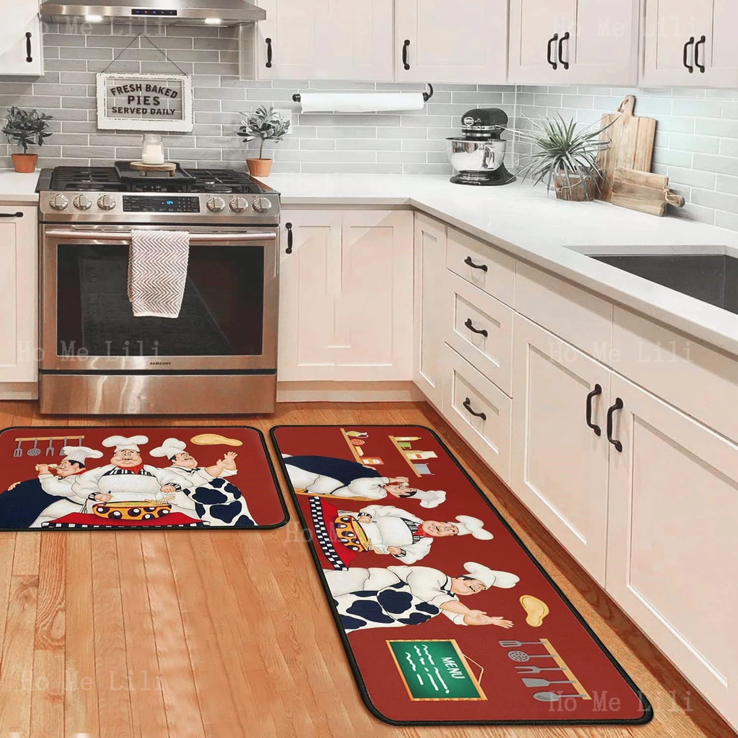 Chef Kitchen Rugs And Non Skid Washable Kitchen Mat For Floor Anti Fatigue