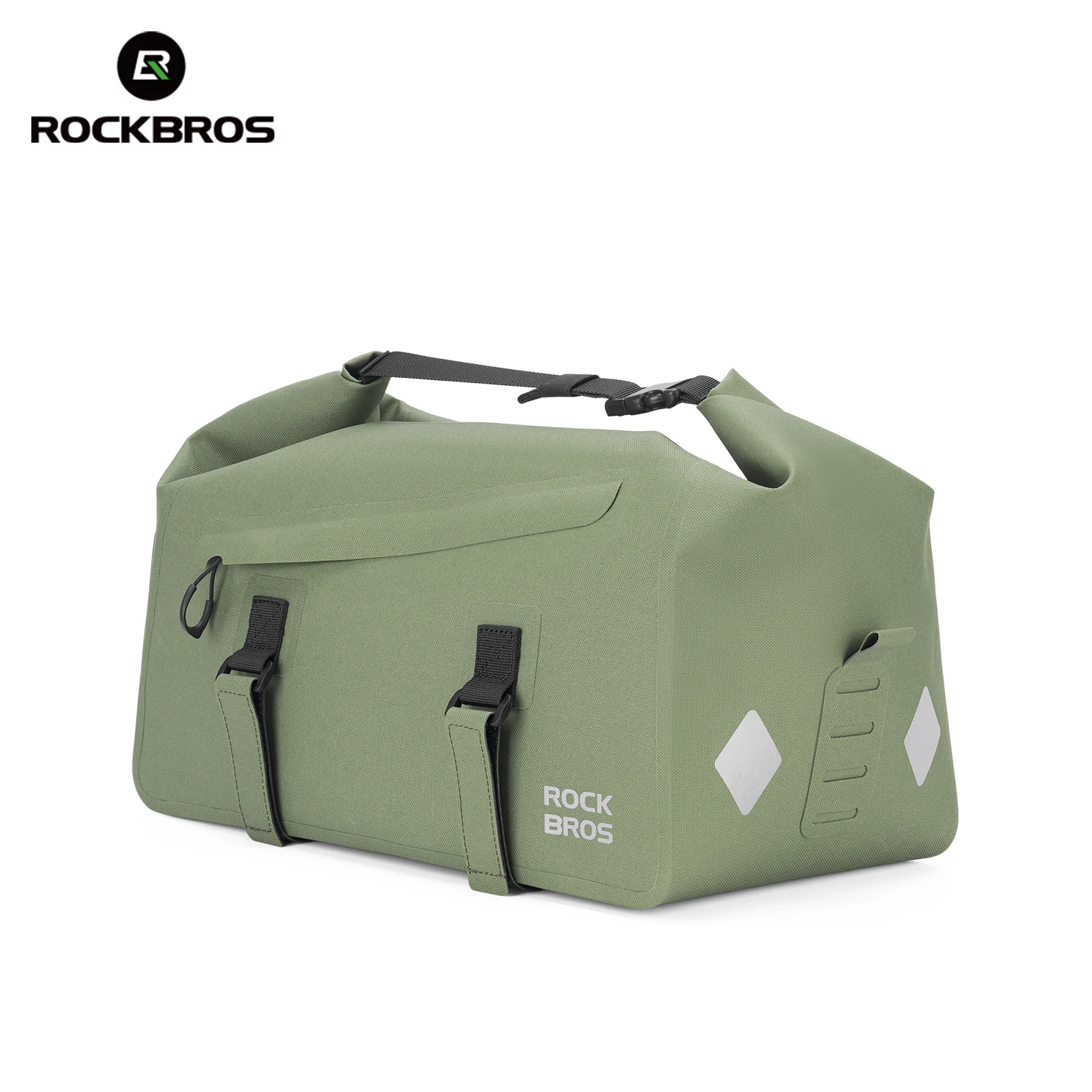 ROCKBROS Bicycle Shelf Bag Expandable 16L Large Capacity Waterproof Rear Seat Pannier Bag Portable Shoulder Bag Bike Accessories image 3