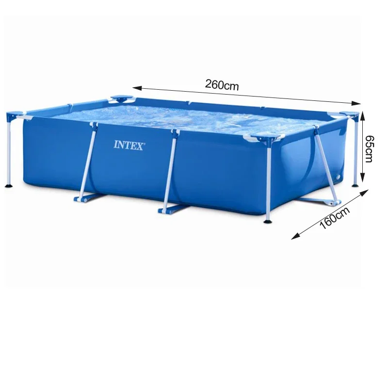 Rectangular Metal Frame 260*160cm *65cm Above Ground Pool Frame Summer Swimming Water Piscina