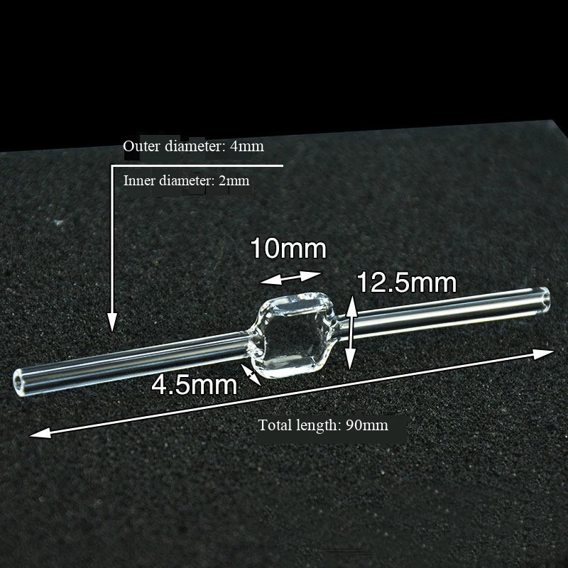 10mm quartz flow colorimetric dish 2mm two-way fluorescent four sided transparent integrated molding acid and alkali resistant