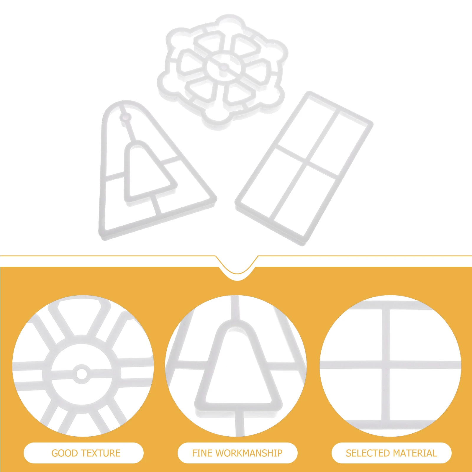 

3pcs Biscuit Mold Ferris Wheel Cookie Cutters Plastic Baking Moulds Chocolate Cake Decor Kids Learning Tool Non-Toxic Heat