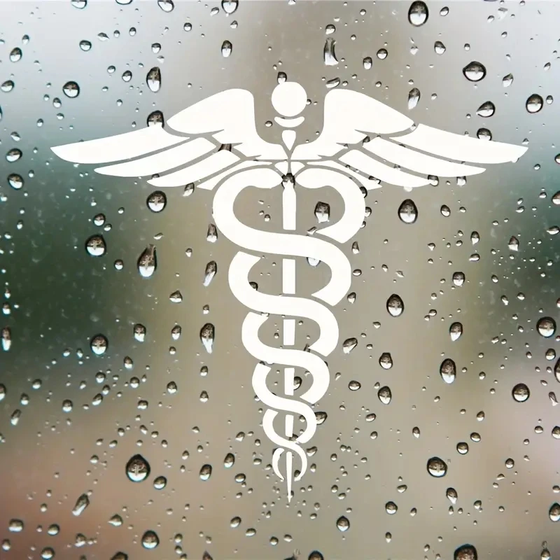 1pc First Responder EMT Caduceus Nurse Fireman Doctor -Car Stickers, Vinyl Decals. view 4