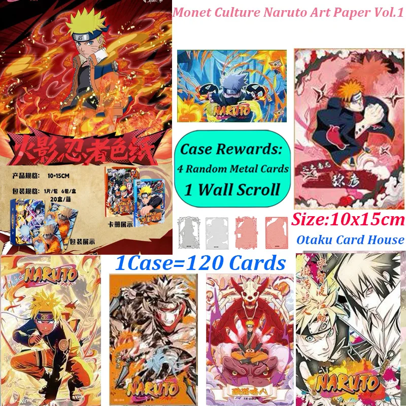 Naruto Cards Shikishi First Volume Game Cards Box Set - Classic Ninja Anime Collectibles Bulk Wholesale Fan Souvenir New Arrival