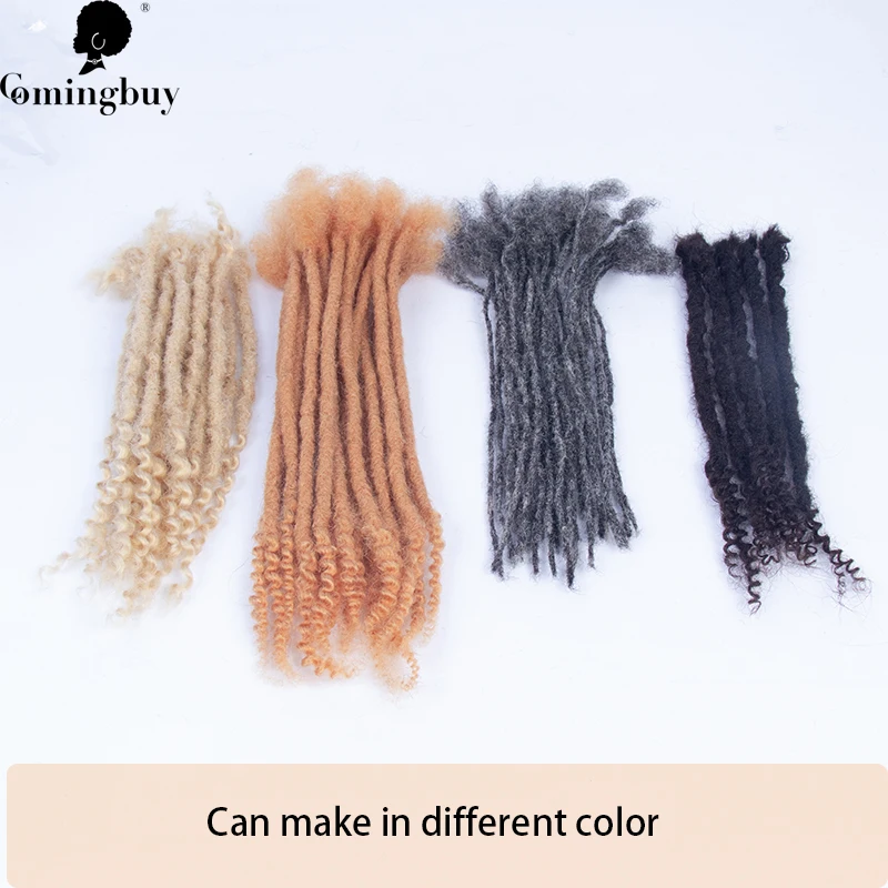 New Fum Dreadloc Braiding Hair Extension Real Human Hair Loc Extensions Hair With Curls Partten For Black Comingbuy