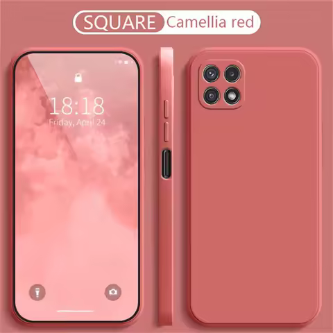 Luxury Liquid Mobile Phone Case for Samsung A22 Galaxy A21S A31 A41 A51 A71 Soft Silicone Protective Shockproof Bag Cover