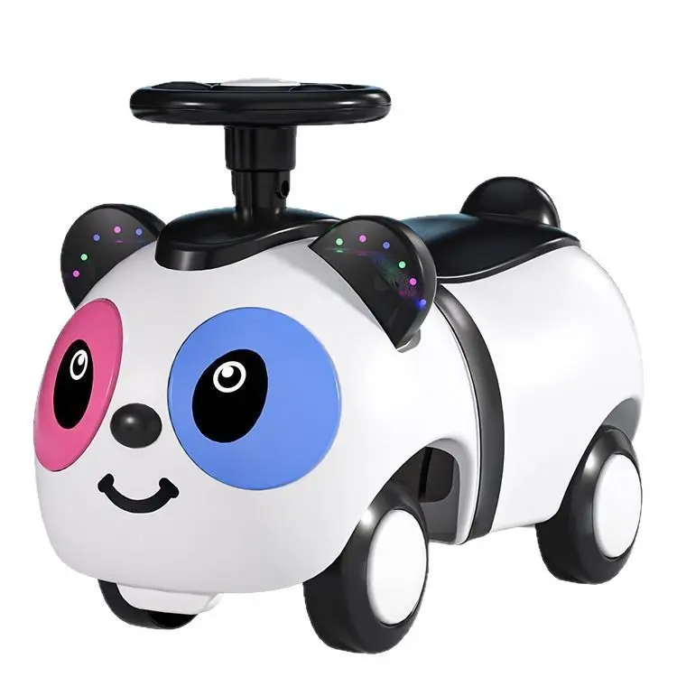 Baby Walker with Sound Light Silent Wheel Outdoor Ride on Toy Car Balance Training Birthday Gift Peanut Twist Car Infant Scooter