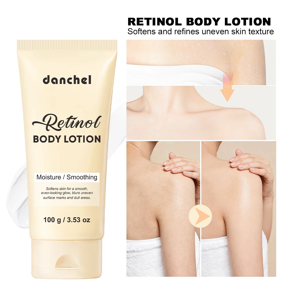 100ml Retinol Body Lotion Deep Hydration Moisturizer Firming Anti-Aging Body Cream Sun-damaged Skin Care