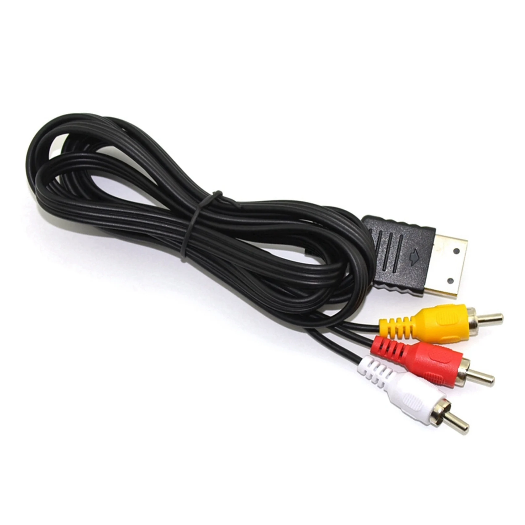 AA08-3Pcs 1.8M Composite DC128AV Cable AV Audio Video TV Adapter Cable For SEGA Dreamcast, RCA Connection Cord