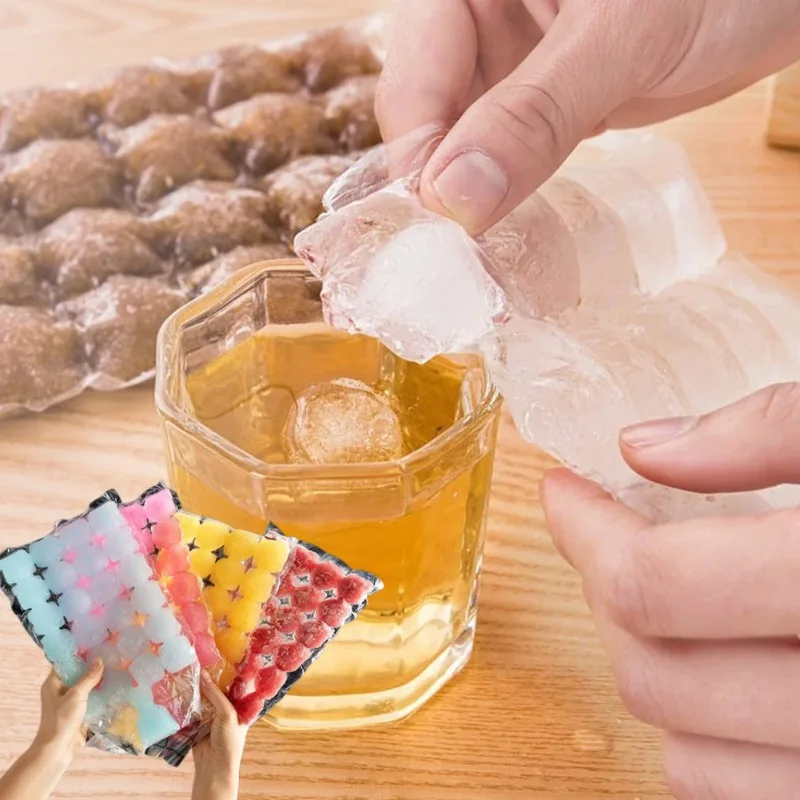 10–100 Stück Einweg-Eisformbeutel, selbstdichtende Eiswürfelbereiter-Beutel für Sommergetränke, DIY, Einfrieren, einfache Verwendung, auslaufsicheres Design