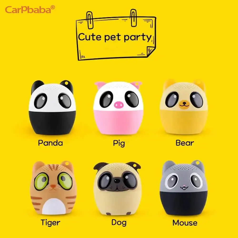 Carpbaba BM6DE Portable Bluetooth Speakers Hands-free Calls Small Speakers Heavy Bass Wireless Bluetooth Stereo Phone Speaker